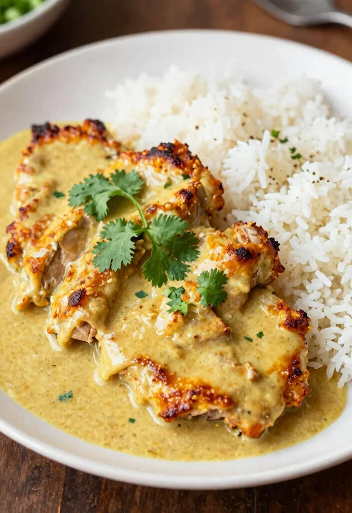 20 Perfect Pork Chops in the Oven: Baked to Perfection Every Time - 12. Coconut Curry Baked Pork Chops 1