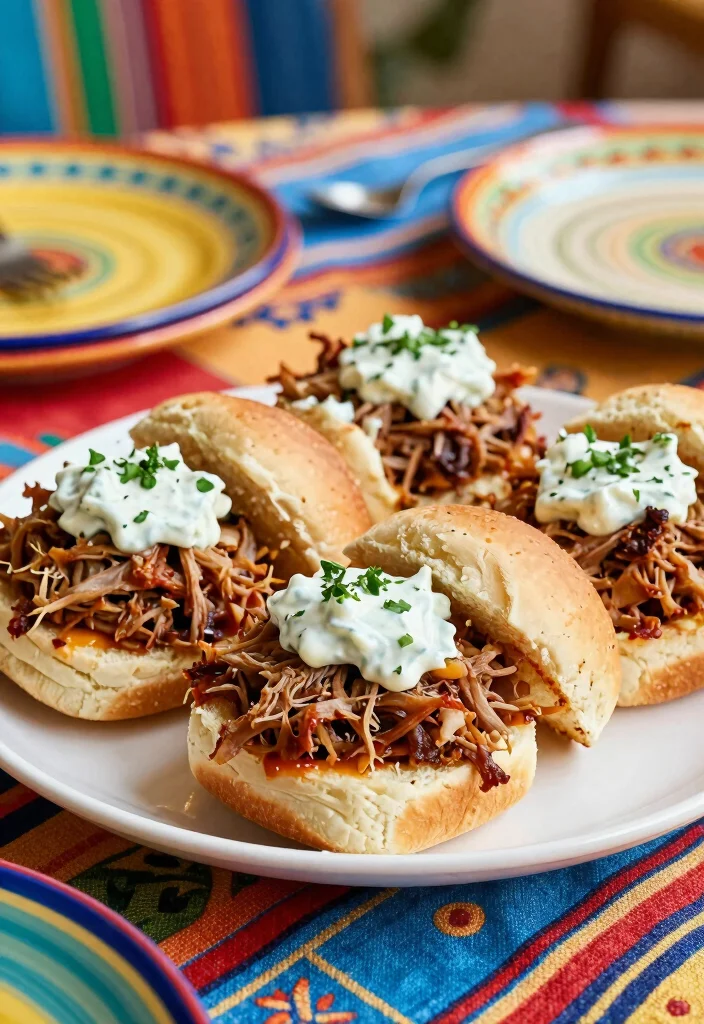 20 Pulled Pork Sliders Hawaiian Rolls: Party Appetizer Favorite - 7. Mediterranean Pulled Pork Sliders 1
