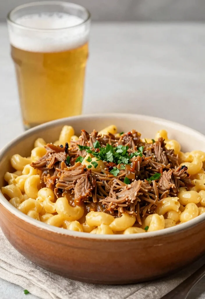 The Best 17 Pulled Pork Mac and Cheese: Creamy BBQ Pasta Dish - 13. Pulled Pork Mac and Cheese with Beer 1