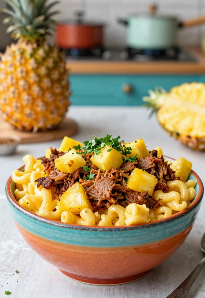 The Best 17 Pulled Pork Mac and Cheese: Creamy BBQ Pasta Dish - 17. Pulled Pork Mac and Cheese with Pineapple 1