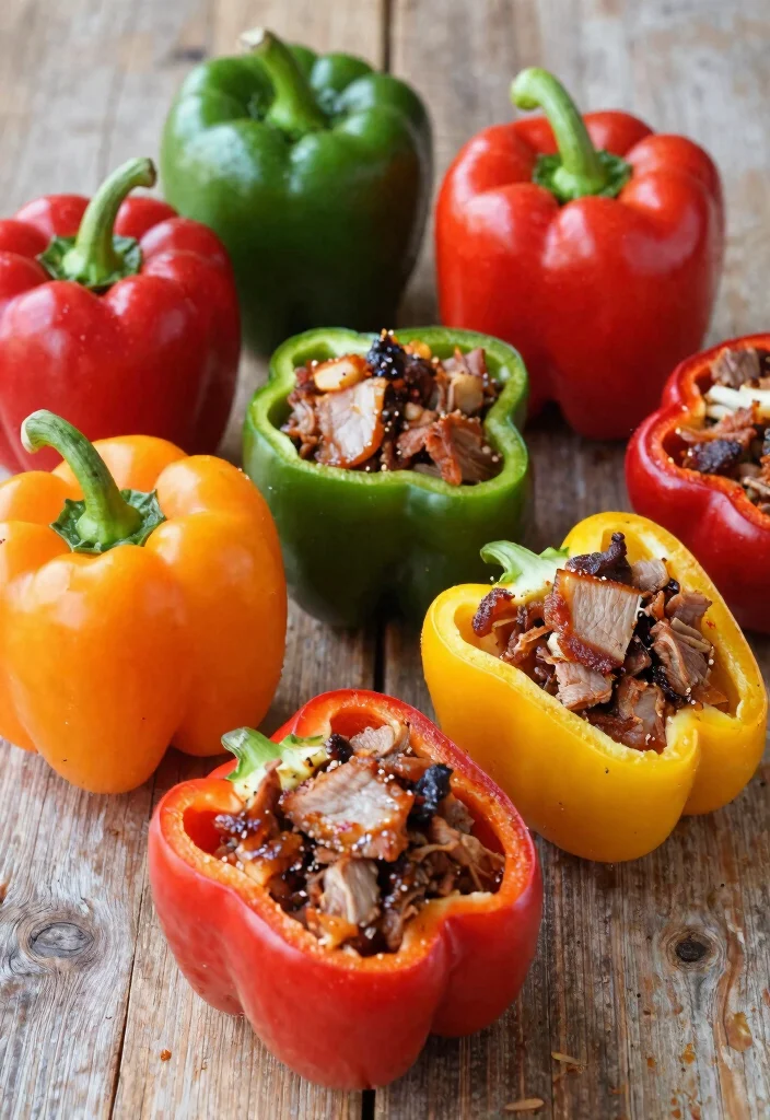 The Best 18 Root Beer Pulled Pork Crock Pot: Sweet & Smoky Flavor Bomb - 10. Root Beer Pulled Pork Stuffed Peppers 1