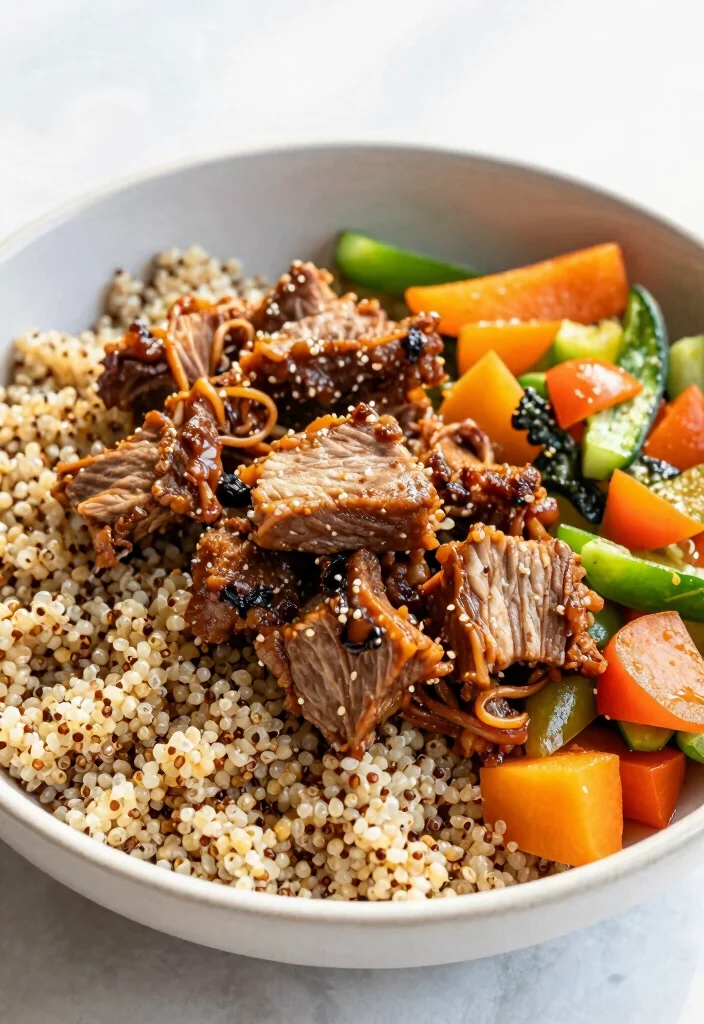 The Best 18 Root Beer Pulled Pork Crock Pot: Sweet & Smoky Flavor Bomb - 12. Root Beer Pulled Pork Quinoa Bowls 1