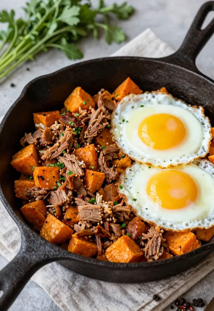 The Best 18 Root Beer Pulled Pork Crock Pot: Sweet & Smoky Flavor Bomb - 7. Root Beer Pulled Pork and Sweet Potato Hash 1