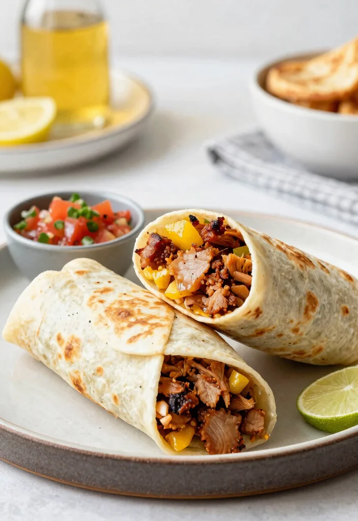 The Ultimate 20 Mississippi Pork Roast Crock Pot Recipes: Tangy Southern Classic - 16. Mississippi Pork Breakfast Burritos 1