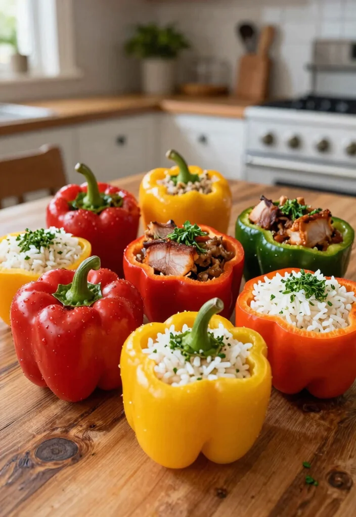 The Ultimate 20 Mississippi Pork Roast Crock Pot Recipes: Tangy Southern Classic - 9. Mississippi Pork Stuffed Peppers 1