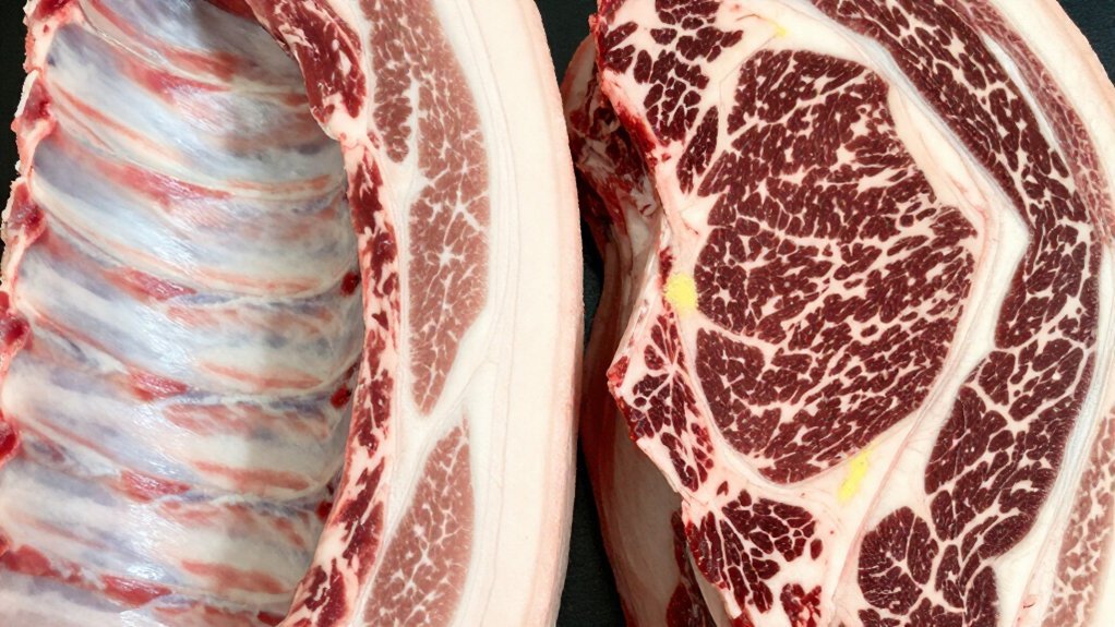 beef ribs dark marbling