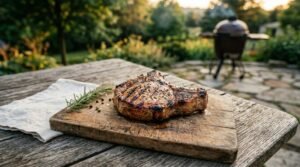 grilled bbq pork chops