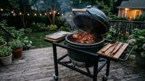kamado pork chops cooking timing