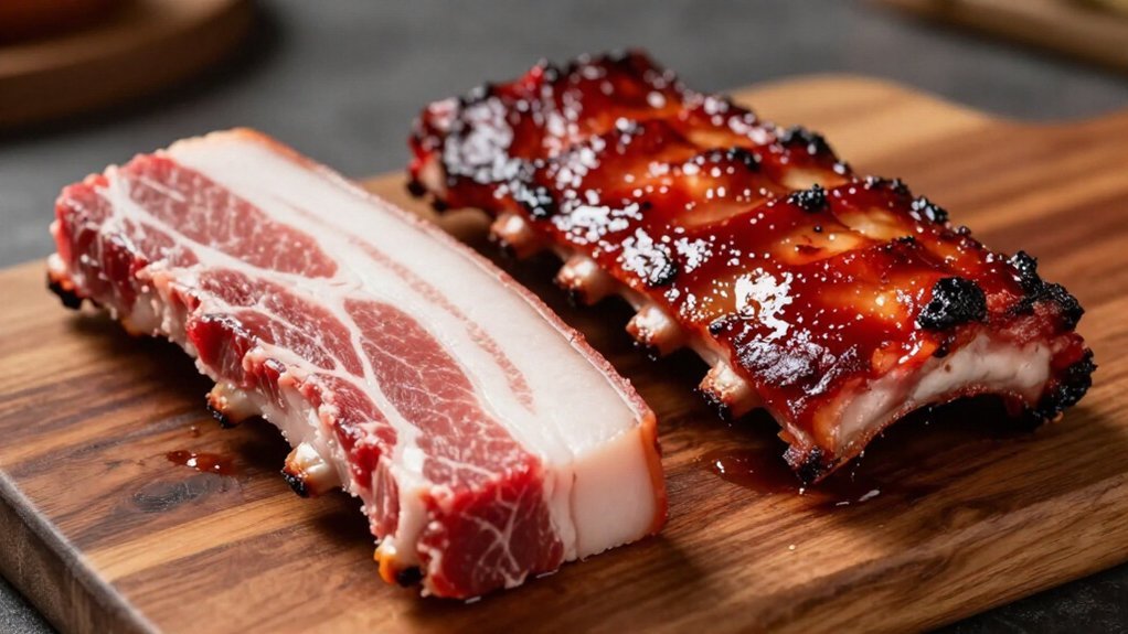 pork lean beef rich