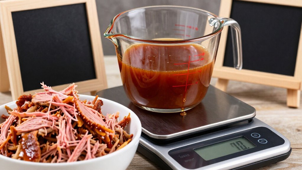 sauce quantity per pound