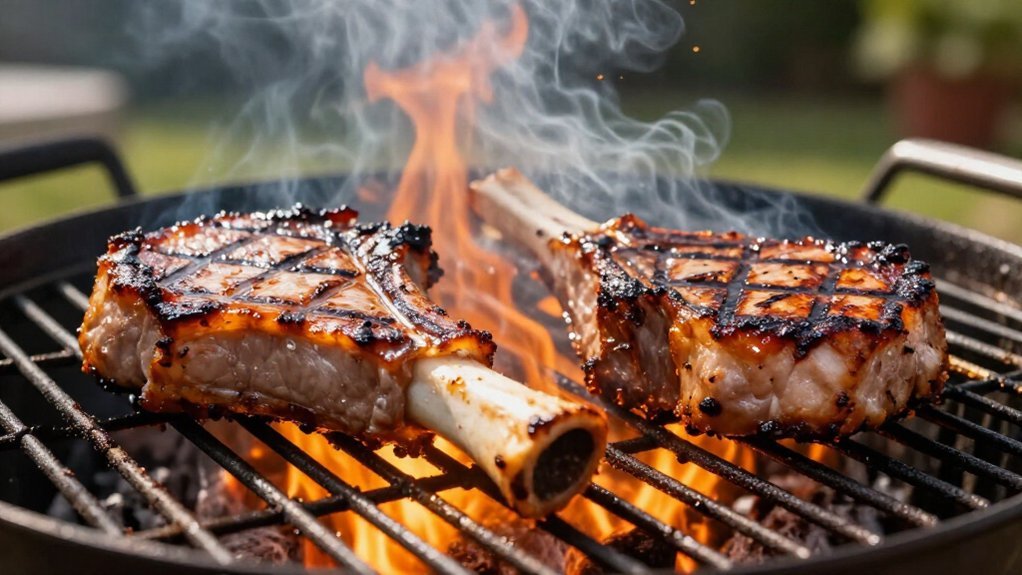 seared pork chops at 350 f