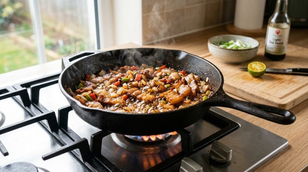 stovetop pork sisig recipe
