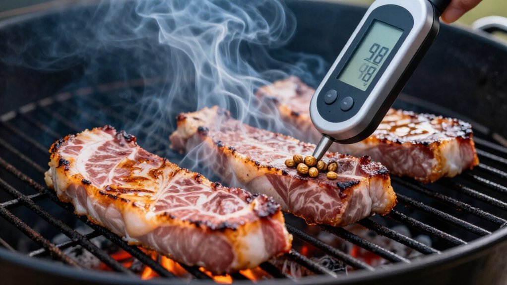 thermometer checks 100 f target